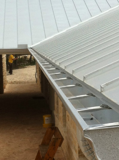 aluminum rain gutter install